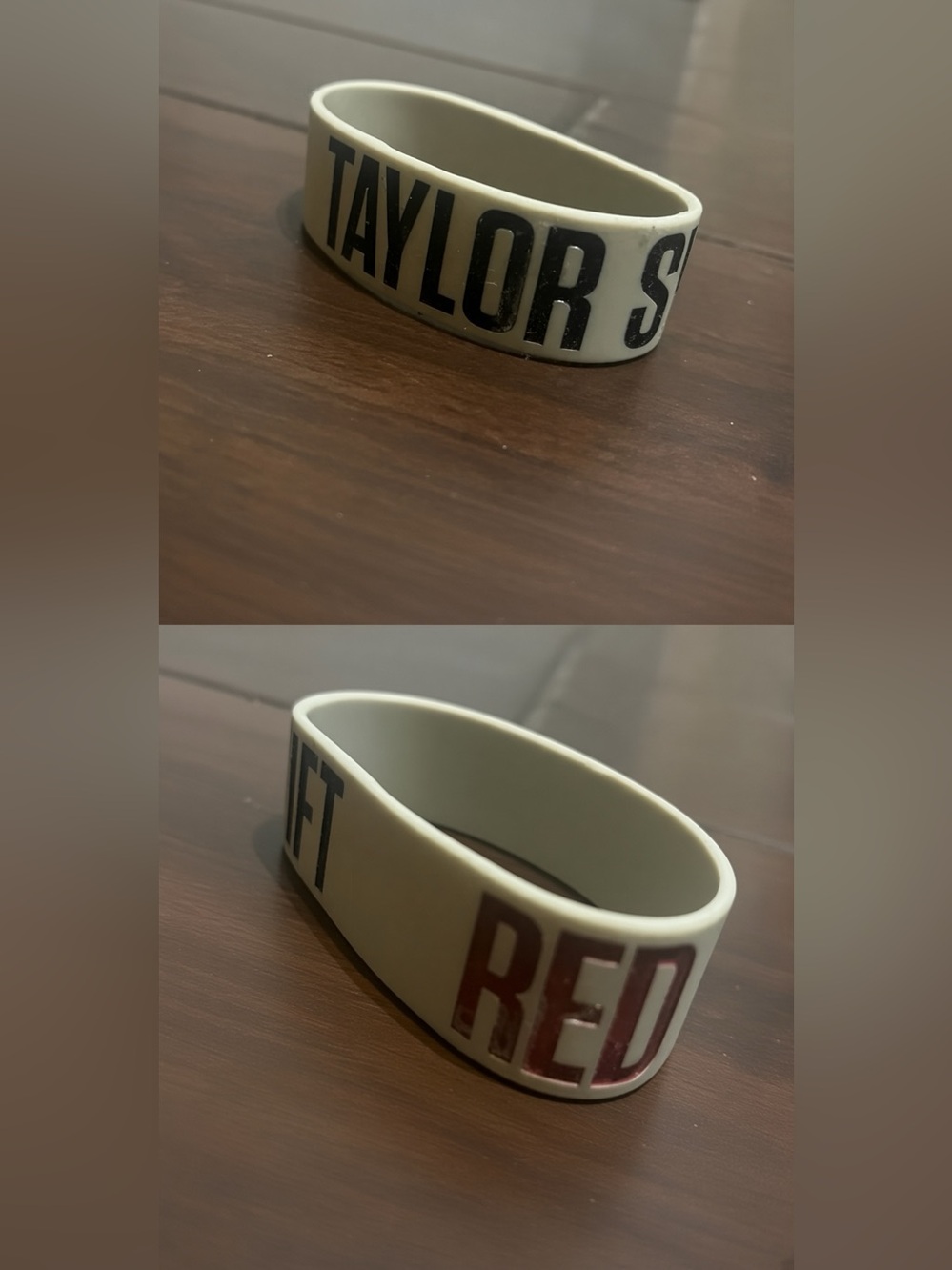 Taylor Swift Rare Silicone Bracelet Red Era Tour Merchandise